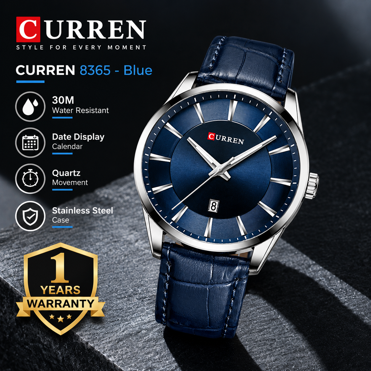 CURREN 8365 Luxury Men's Watch